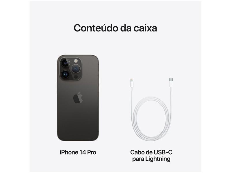 Apple iPhone 14 Pro 128GB Preto-espacial 6,1” 48M - iPhone 14 Pro